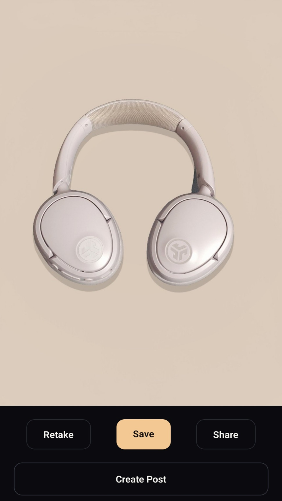 Portrait Drop capture output with product photo