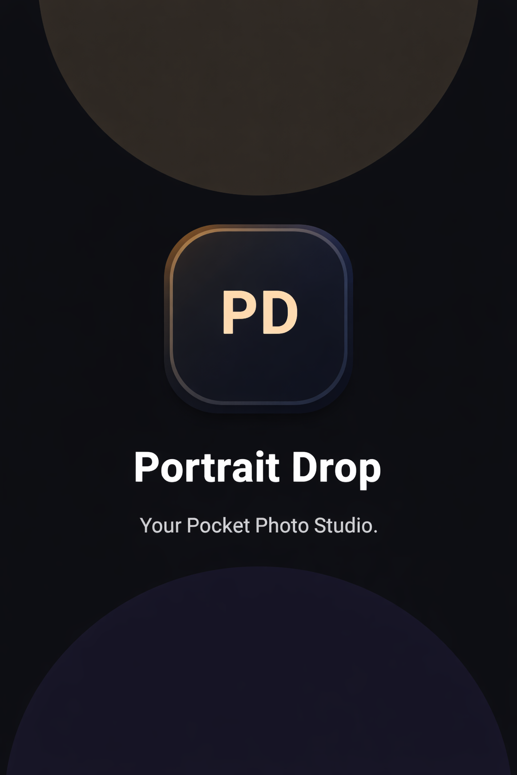 Portrait Drop App Splash Screen